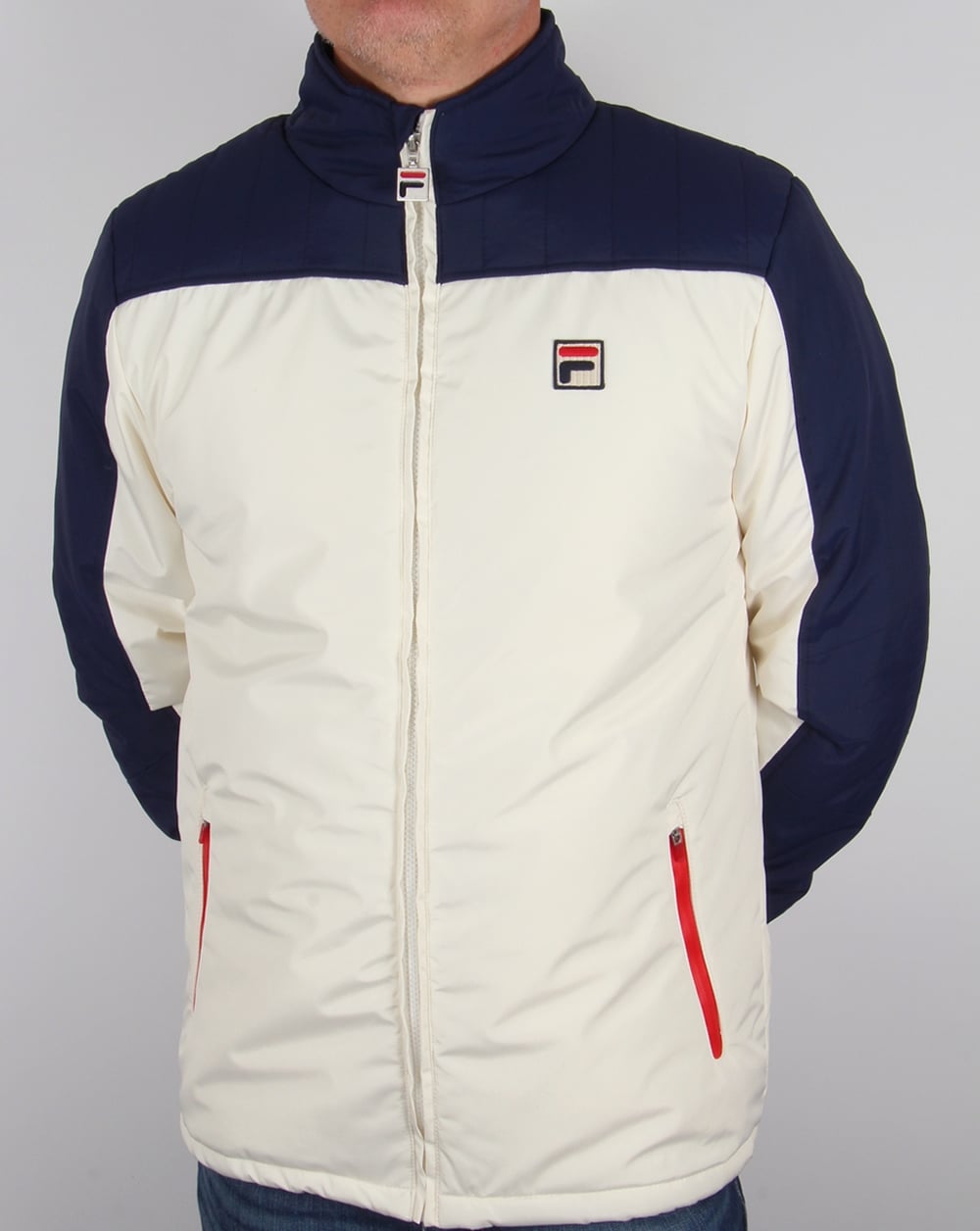 Fila Vintage Stenmark Ski Jacket Gardenia/Navy