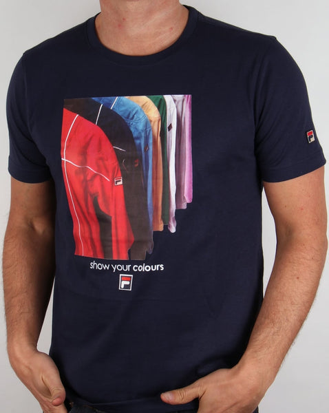 Fila Vintage Terrinda Colllectors T-shirt Navy