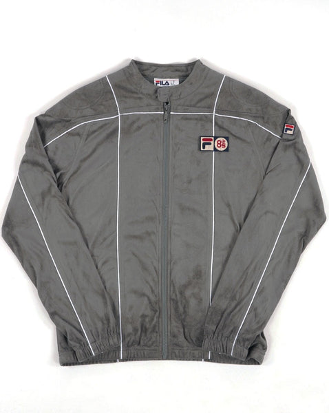 Fila Vintage Terrinda Mk3 Pro Badged Track Top Charcoal Grey/White