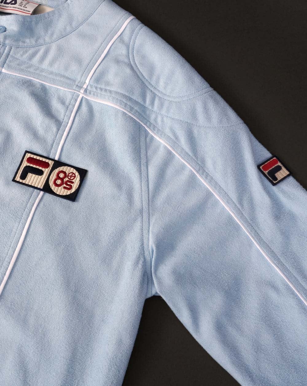 Fila Vintage Terrinda Mk3 Pro Badged Track Top Himmelblau/Weiß