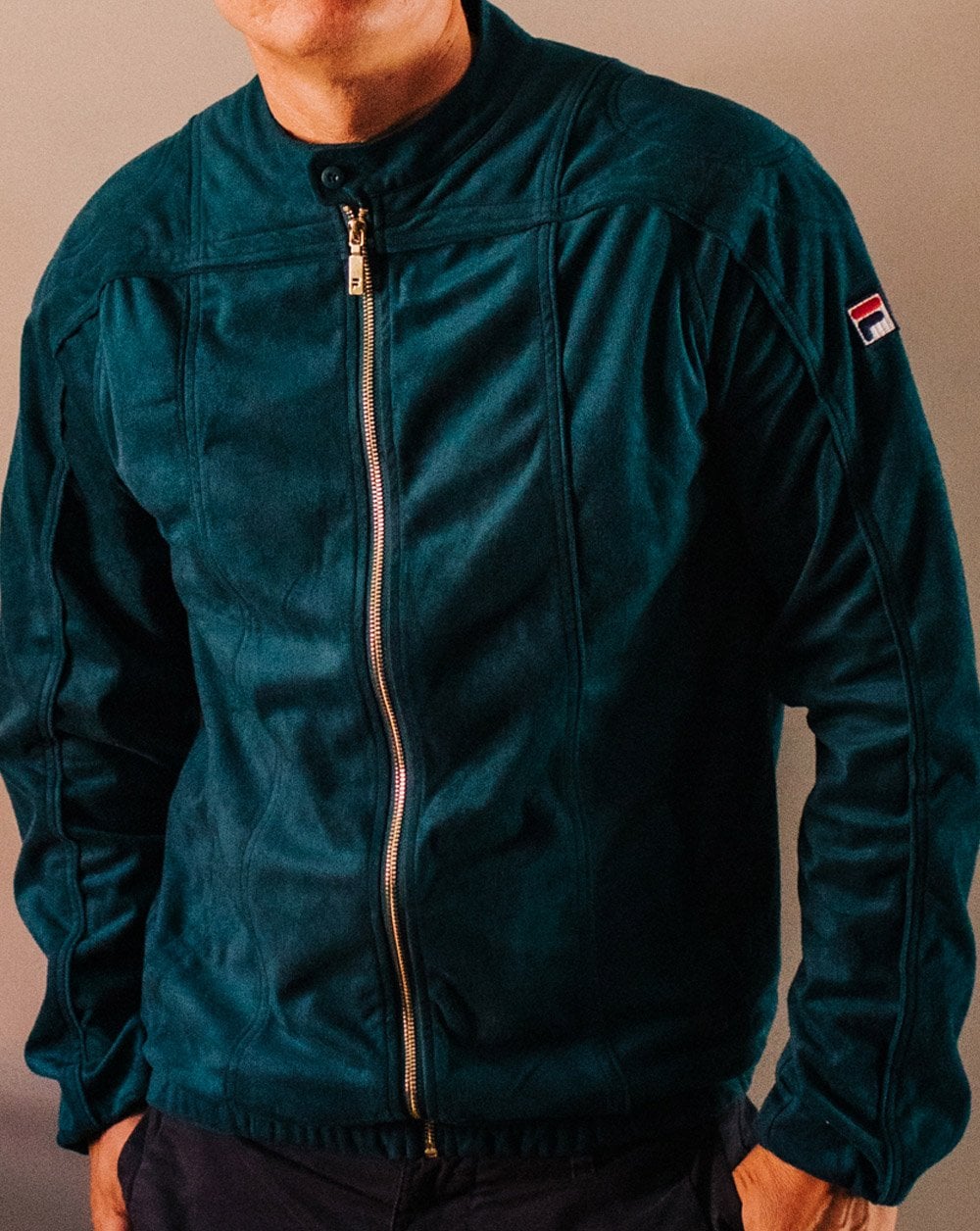 Fila Vintage Terrinda Trainingsjacke Smaragdgrün