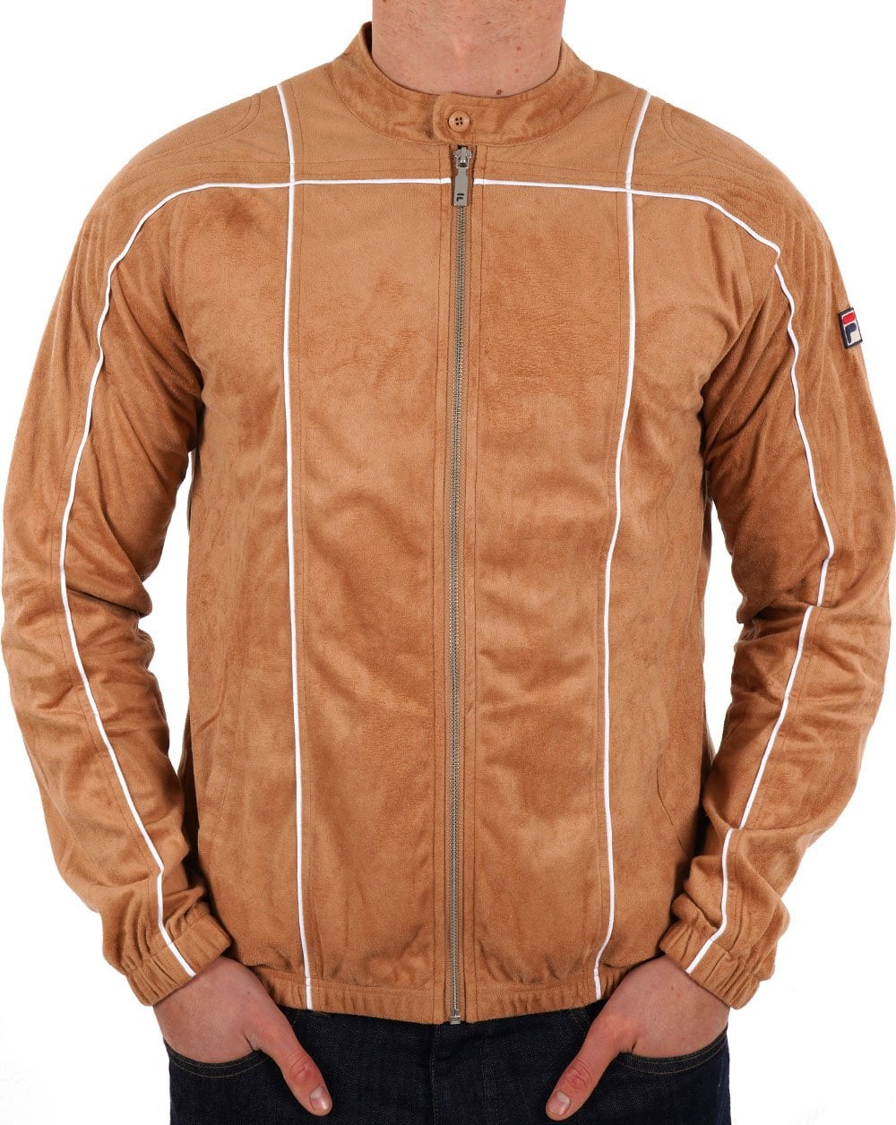 Fila Vintage Terrinda Trainingsjacke in Hellbraun