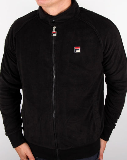 Fila Vintage Terry Trainingsjacke Schwarz