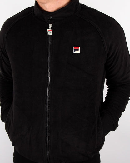 Fila Vintage Terry Trainingsjacke Schwarz