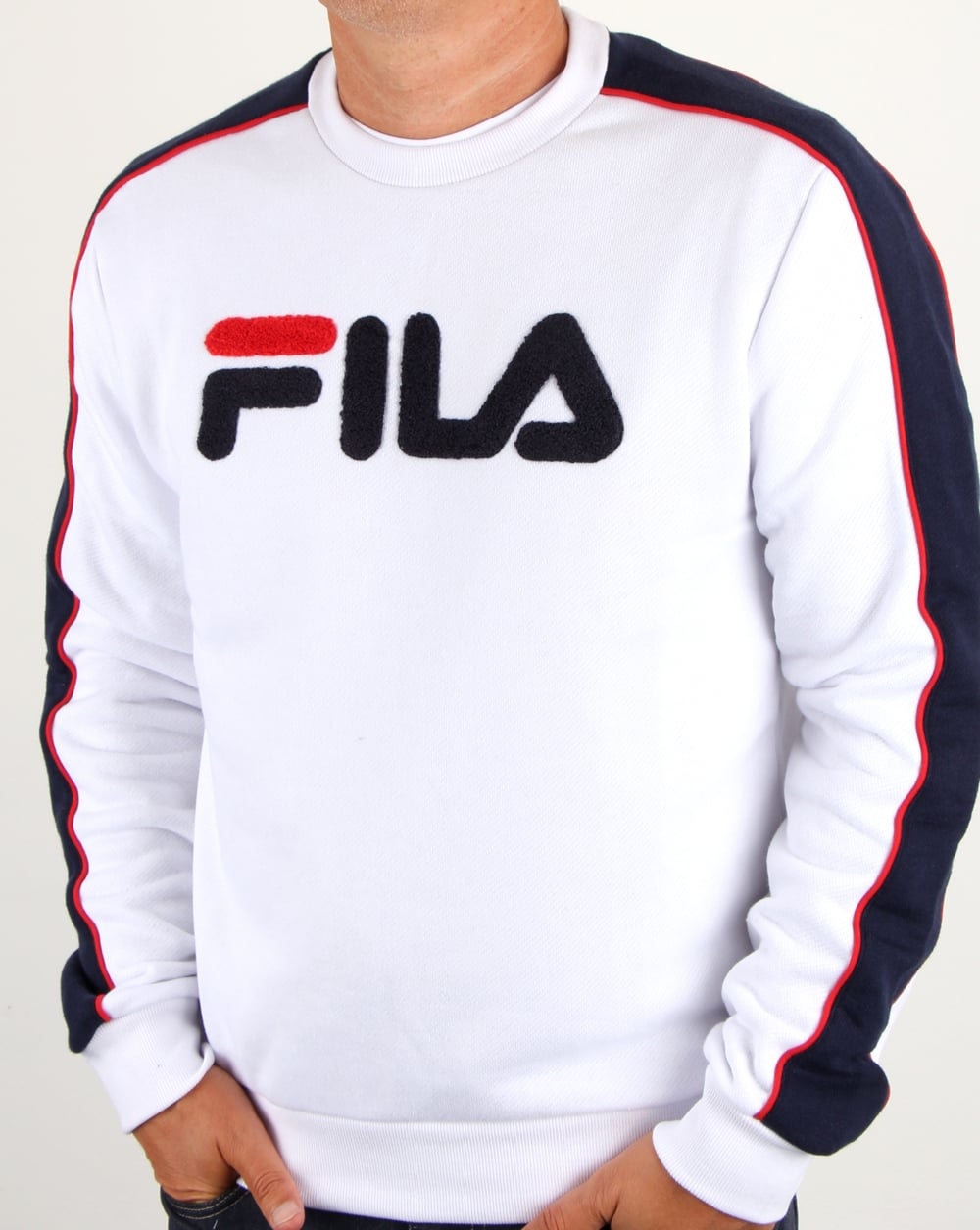 Fila Vintage Toby Sweatshirt White