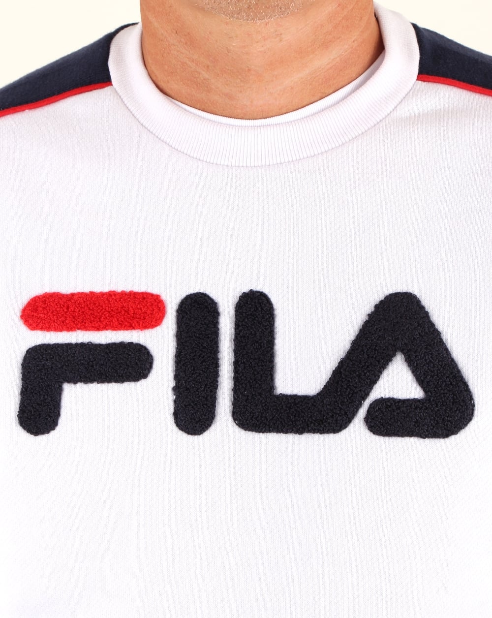 Fila Vintage Toby Sweatshirt White