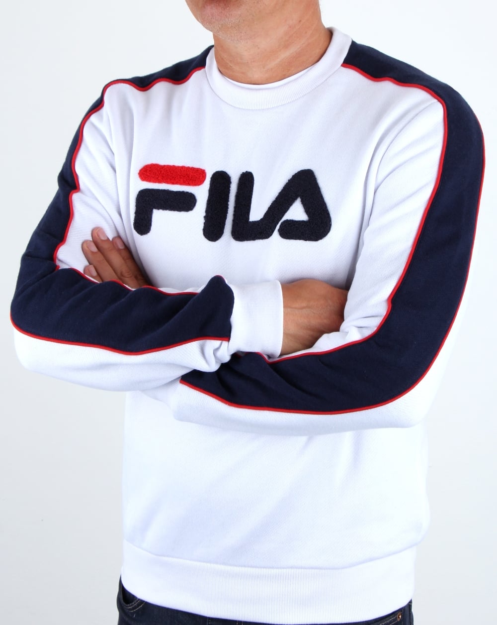 Fila Vintage Toby Sweatshirt Weiß