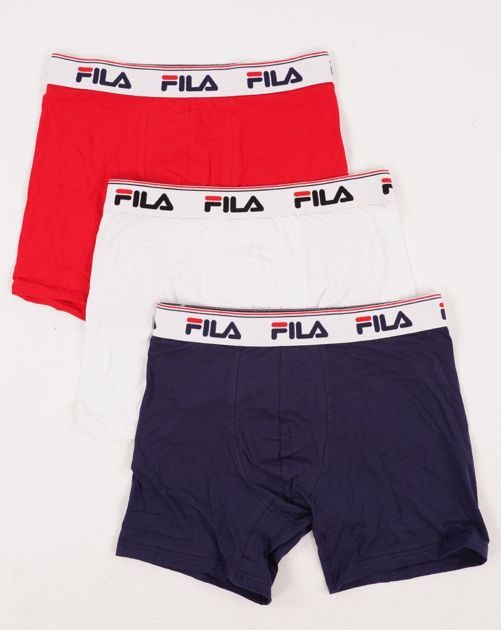 Fila Vintage Tristan Dreierpack Boxershorts Marineblau/Rot/Weiß