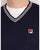 Fila Vintage V Neck Sweater Navy/White
