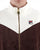 Fila Vintage V Velour Track Top Brown - Off White