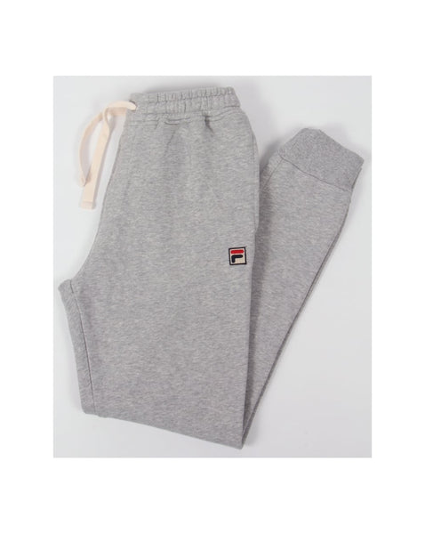 Fila Vintage Vico Cuffed Track Bottoms Grey Marl