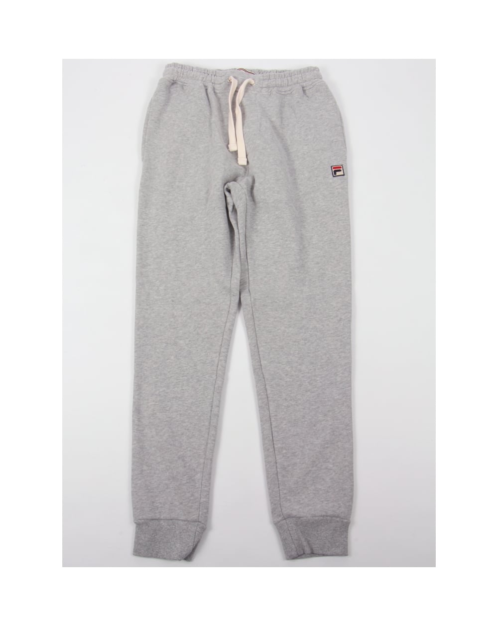 Fila Vintage Vico Cuffed Track Bottoms Grey Marl