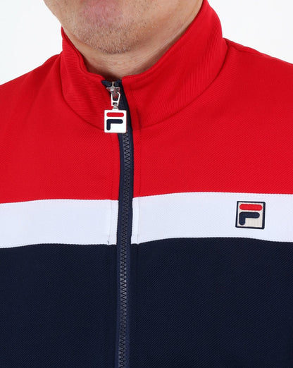 Fila Vintage Vilas Business Trainingsjacke Marineblau Weiß Rot