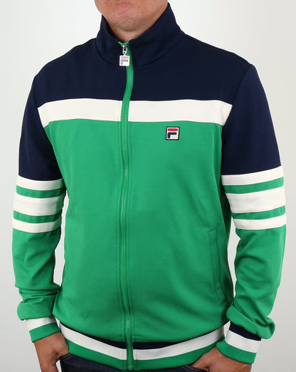 Fila Vintage Vilas Courto Trainingsjacke Kelly Green/Marineblau