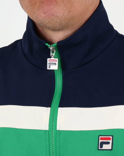 Fila Vintage Vilas Courto Trainingsjacke Kelly Green/Marineblau