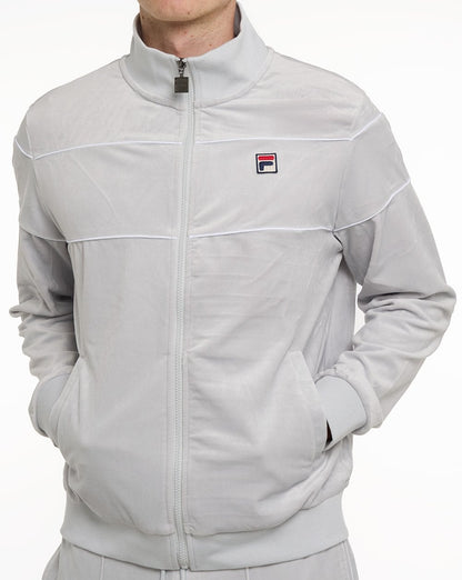 Fila Vintage Vittorio Velours-Trainingsjacke in Morgenblau