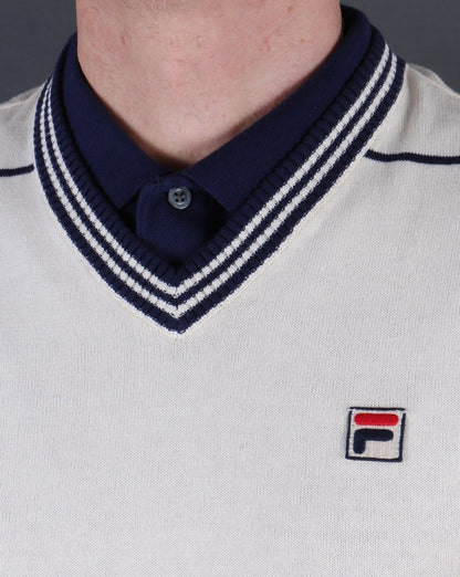 Fila Vintage Voyago Tanktop Gardenia/Marineblau