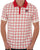 Fila Vintage Windowpane Polo Gardenia Red