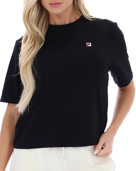 Fila Vintage Women's Holly Boxy Tee Black
