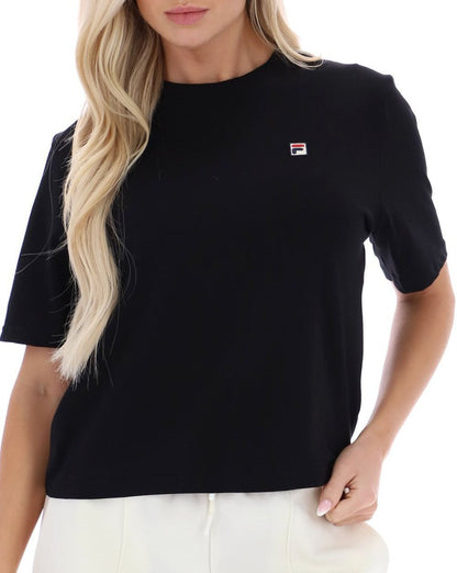 Fila Vintage Damen Holly Boxy Tee Schwarz