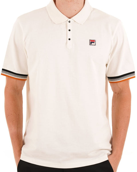 Fila Vintage Zev Polo Shirt Gardenia