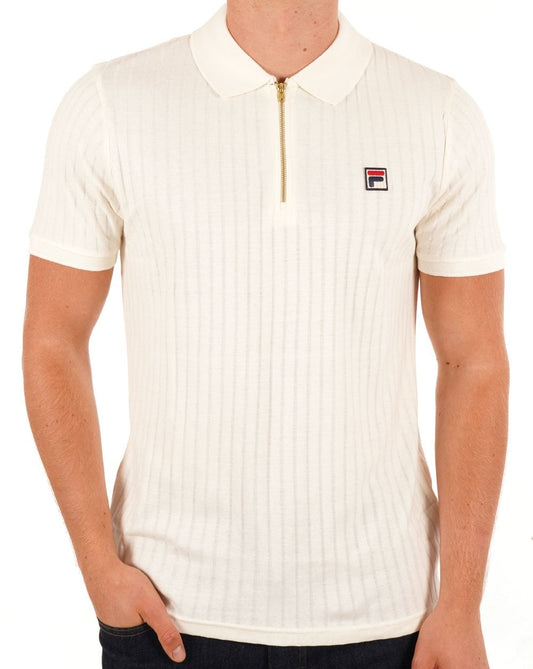 Fila Vintage Fila Vintage Zip Polo Gardenia