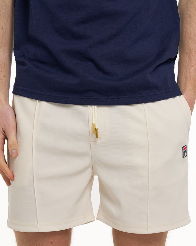 Fila Vintage Eusebio Pin Tuck Shorts Gardenia