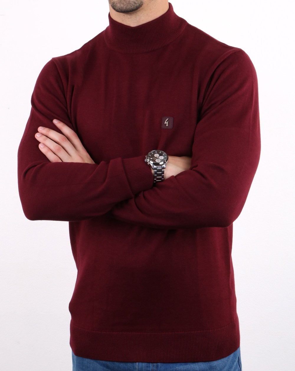 Gabicci Vintage Duke Turtle Neck Cabernet