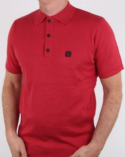 Gabicci Vintage Jackson Strickpolo Rot