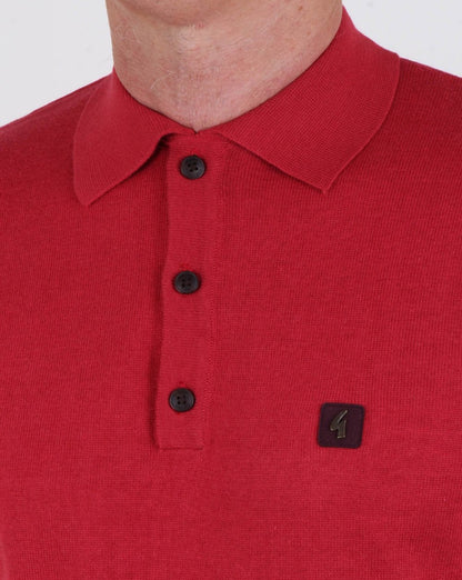 Gabicci Vintage Jackson Strickpolo Rot