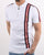 Gabicci Vintage Langton Zip Neck Knitted Polo White