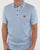 Gabicci Vintage Linekar Knitted Polo Shirt Sky Blue