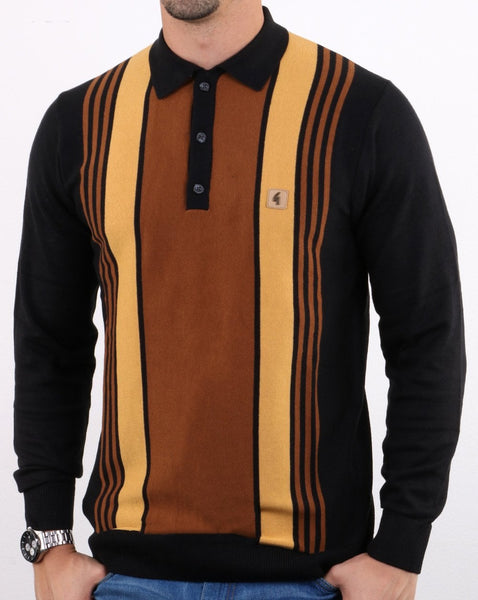 Gabicci Vintage Searle Polo Shirt Black