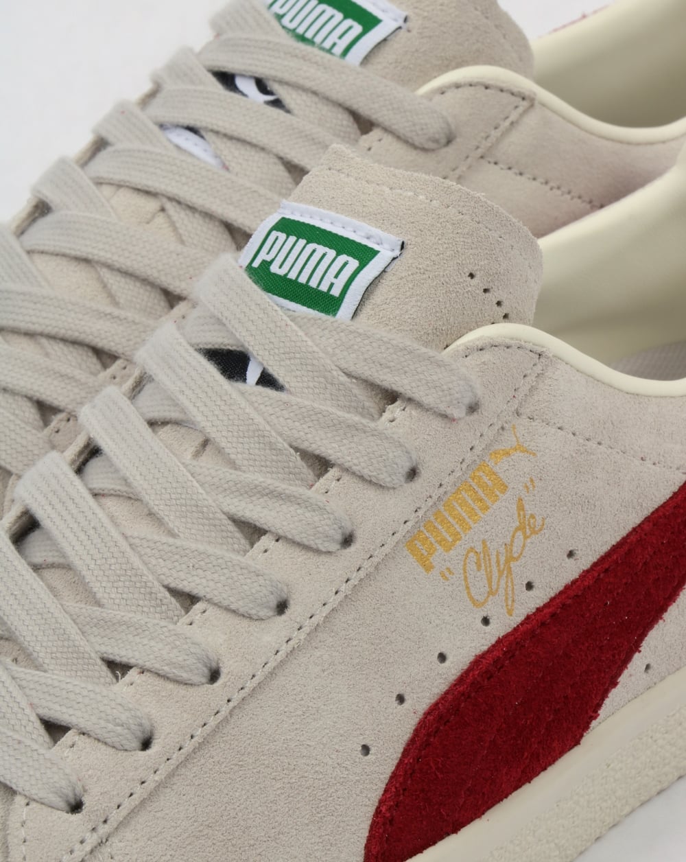 Puma Clyde Archive Sneakers Grau/Rot Dahlia