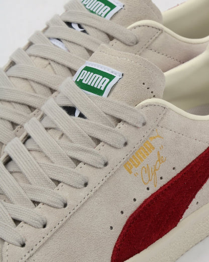 Puma Clyde Archive Sneakers Grau/Rot Dahlia