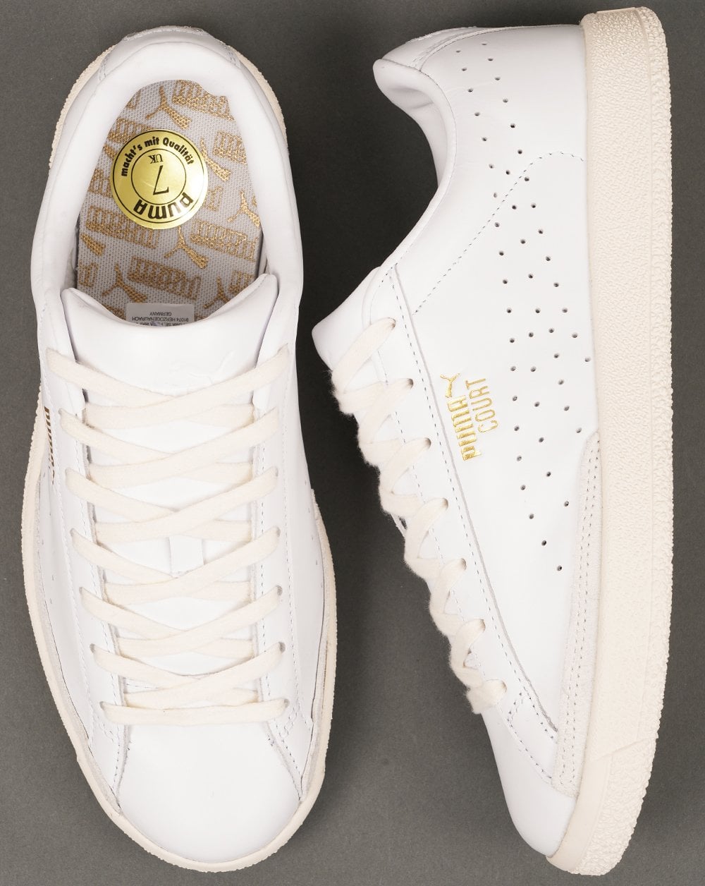 Puma Court Trainers White
