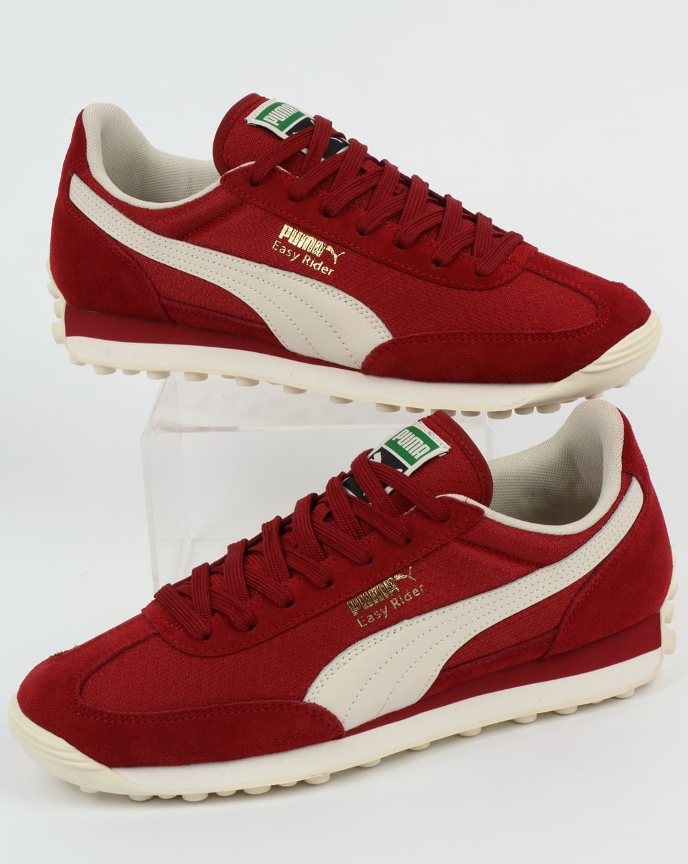 Puma Easy Rider Classic Trainers Red Dahlia/Whisper White