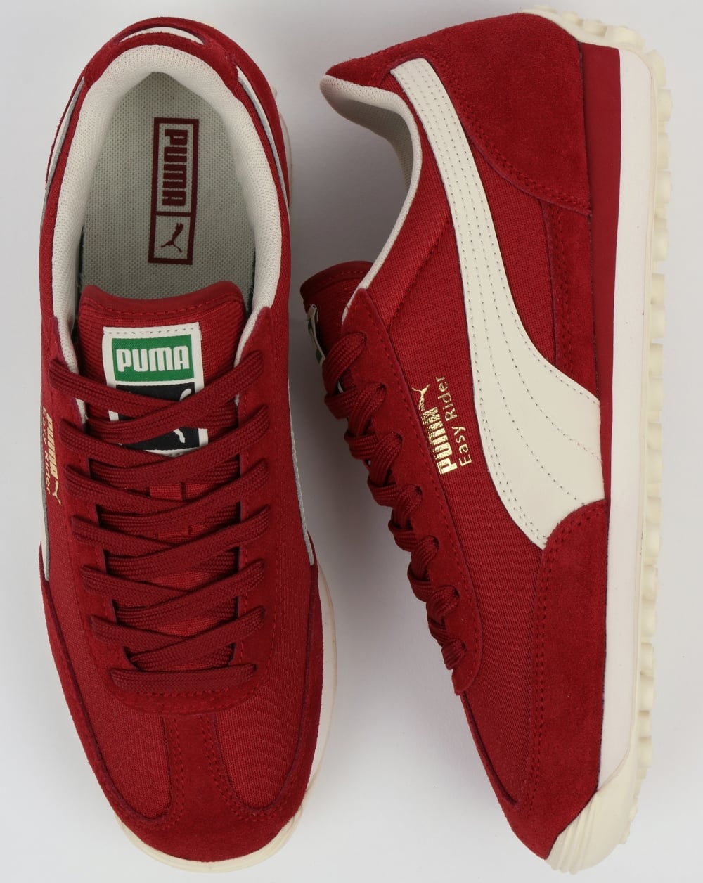 Puma Easy Rider Classic Trainers Red Dahlia/Whisper White