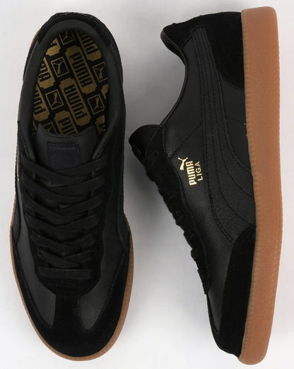 Puma Liga Leder-Sneaker Schwarz