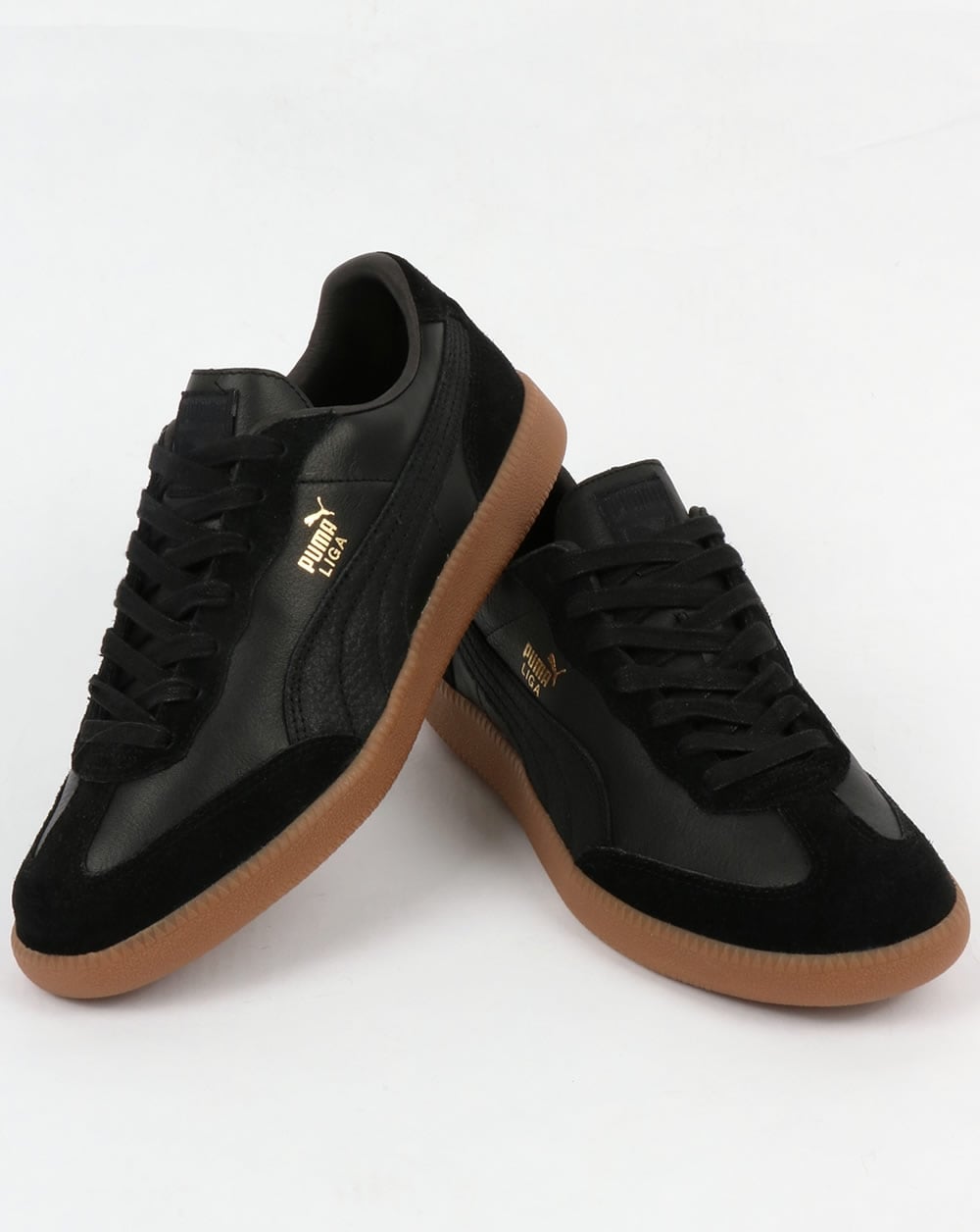 Puma Liga Leather Trainers Black