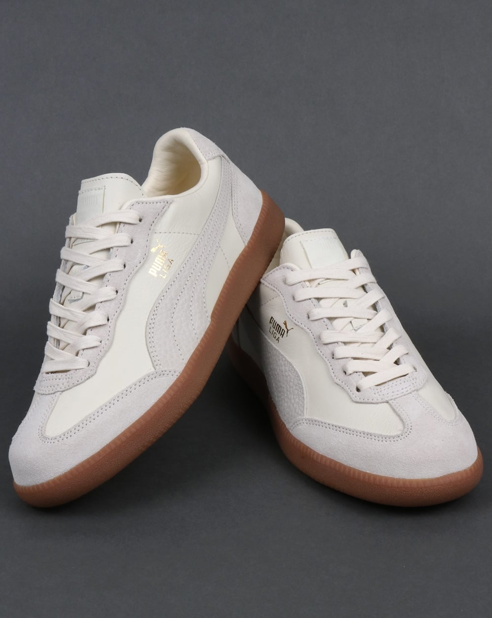 Puma Liga Leder-Sneakers Whisper White