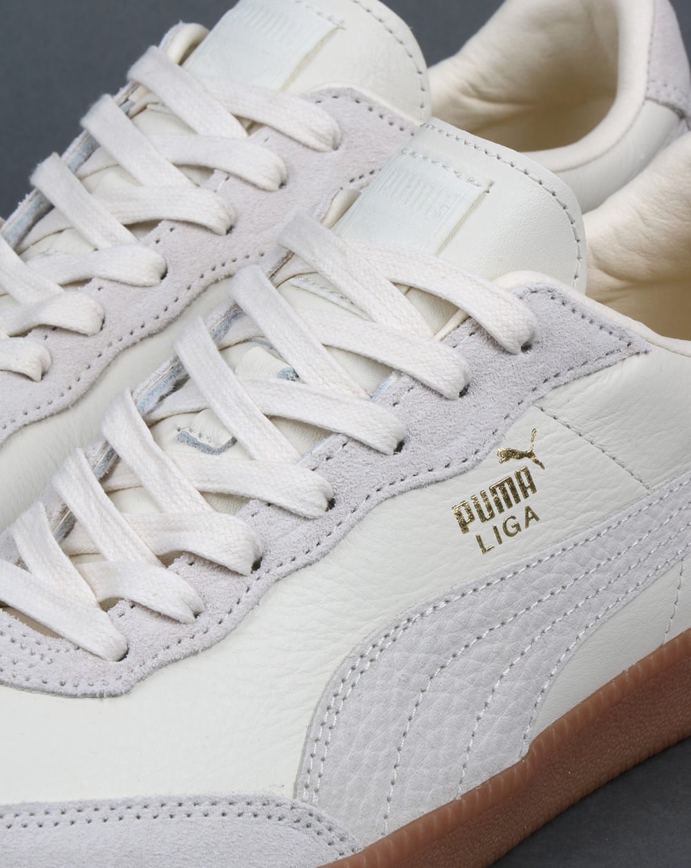 Puma Liga Leder-Sneakers Whisper White