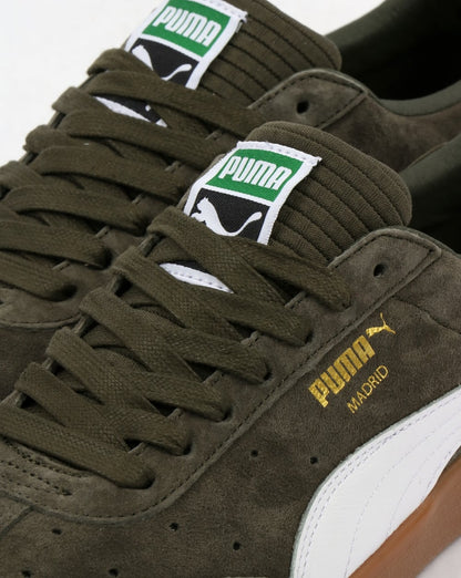 Puma Madrid Lux ​​Sneakers Olivgrün/Weiß