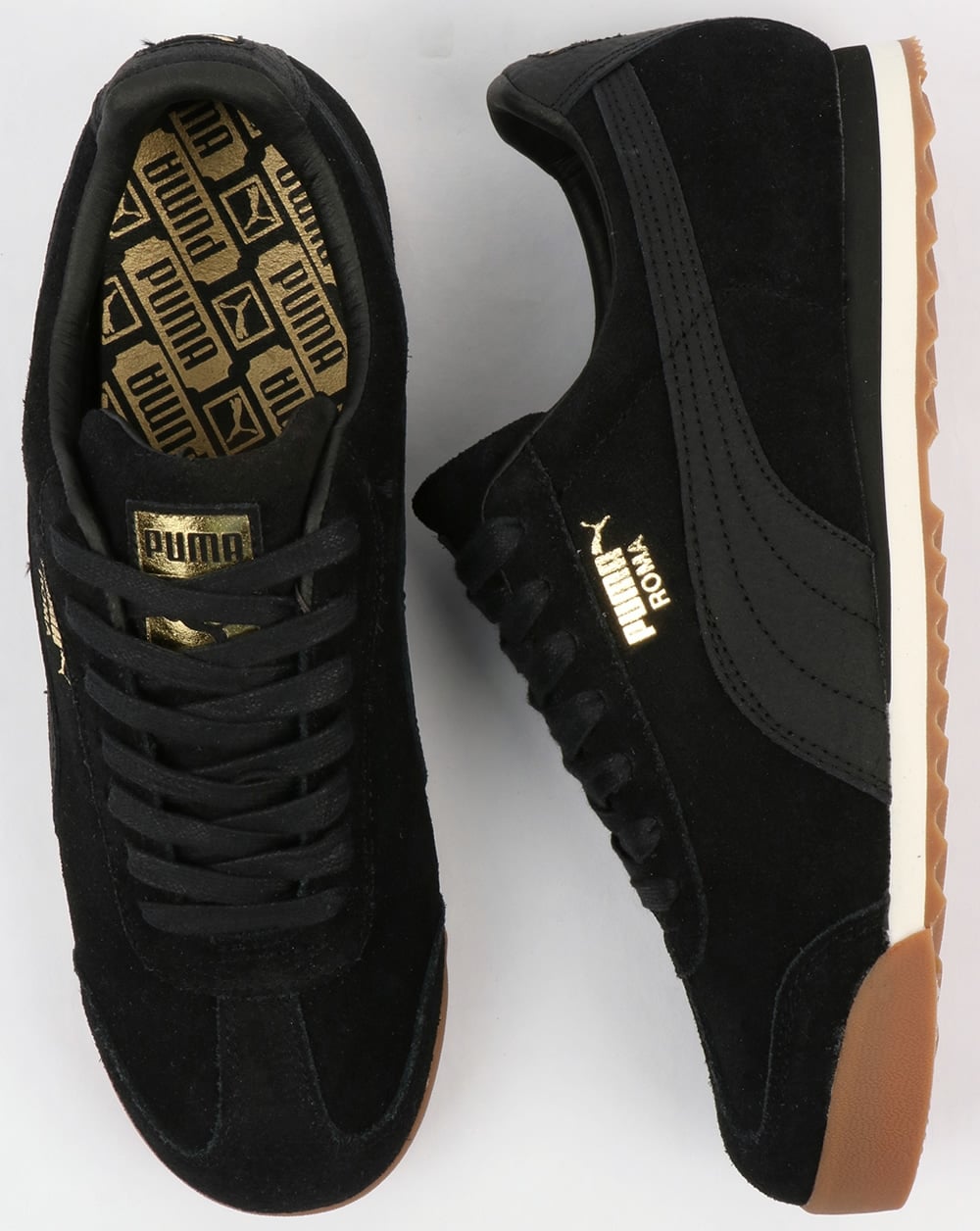 Puma Roma Premium Trainers Black/White