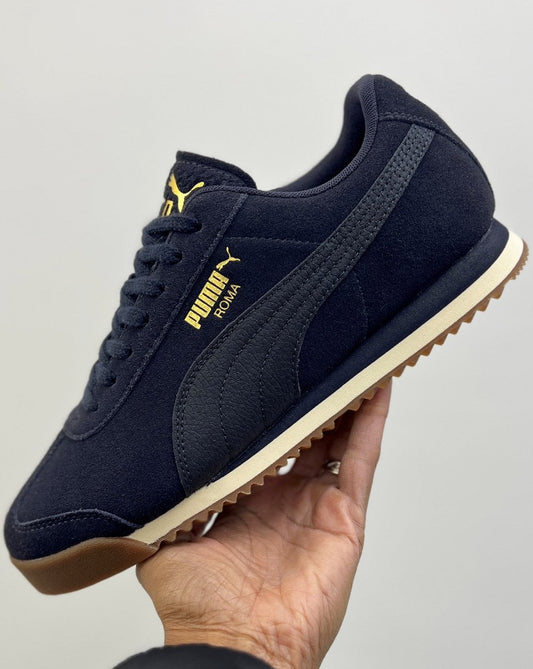 Puma Puma Roma Wildleder-Sneaker, Marineblau