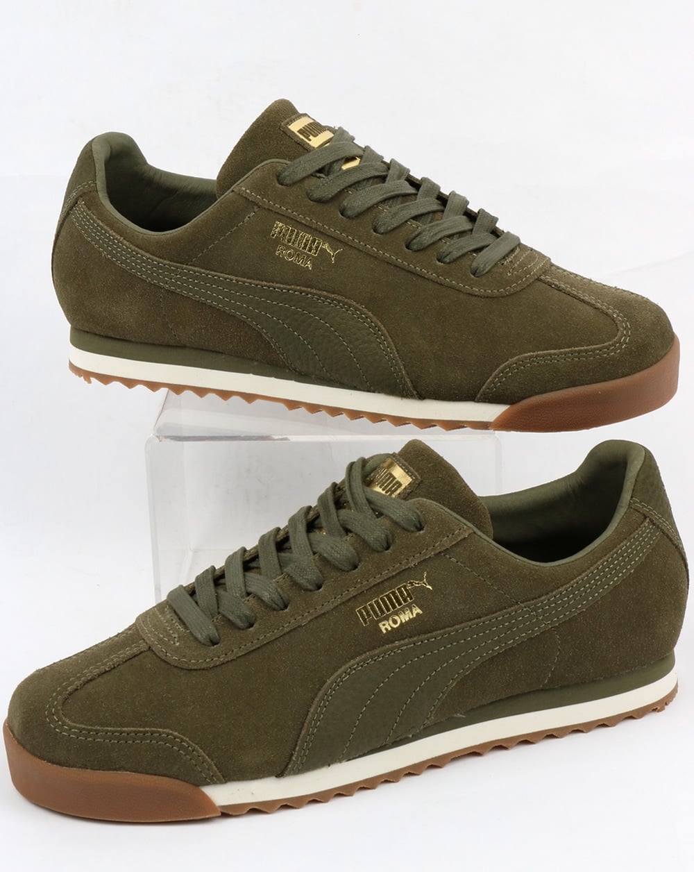 Puma Roma Trainers Premium Olive khaki