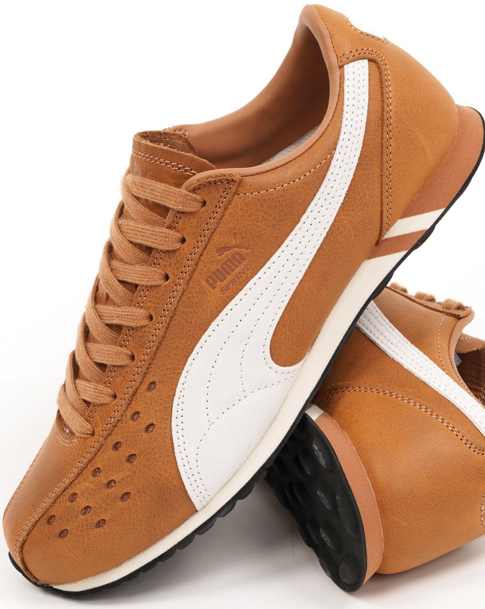 Puma Sprint Premium Trainers Tan