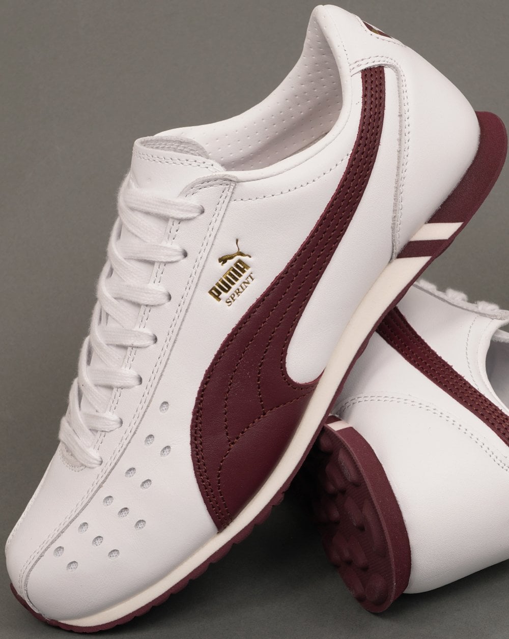Puma Sprint Sneaker Weiß/Burgunderrot