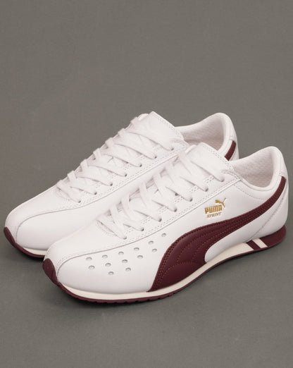 Puma Sprint Sneaker Weiß/Burgunderrot