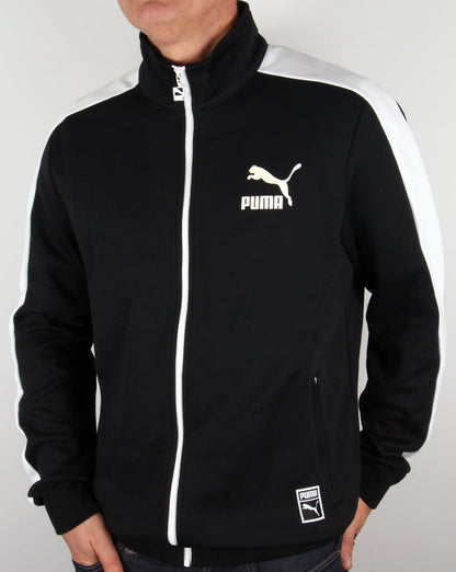 Puma T7 Trainingsjacke Schwarz/Weiß